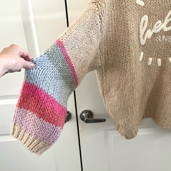 Saltwater Luxe Hello Sunshine Chunky Knit Cardigan Size XL - Picture 8 of 13